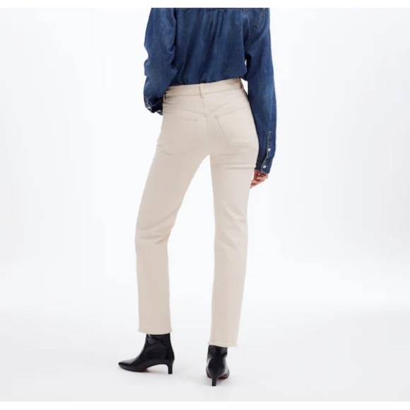 Madewell '90s Straight Jean Women's Cream Jeans - Picture 2 of 10